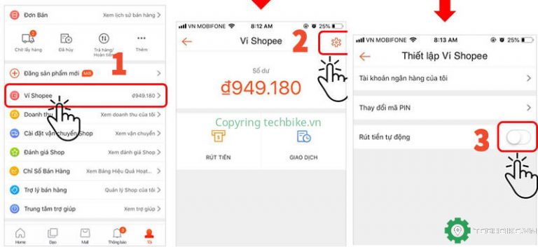 Làm thế nào để rút tiền từ ví Shopee?