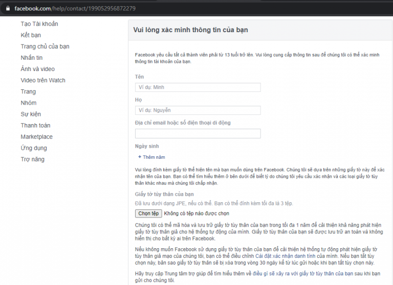 Link 279 Là Gì? – Unlock Facebook Mạo Danh Thành Công