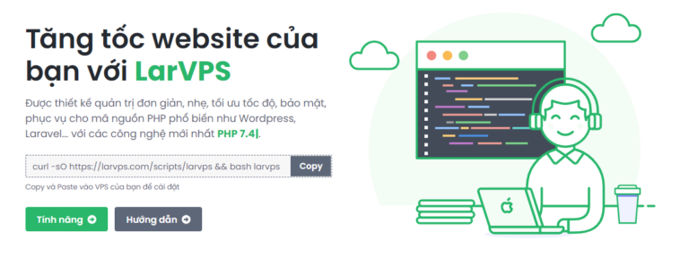 Sử dụng LarVPS quản trị VPS thật đơn giản