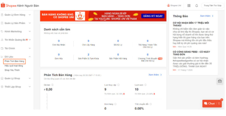 Hướng Dẫn Phân Tích Bán Hàng – Các Chỉ Số Cơ Bản Shopee