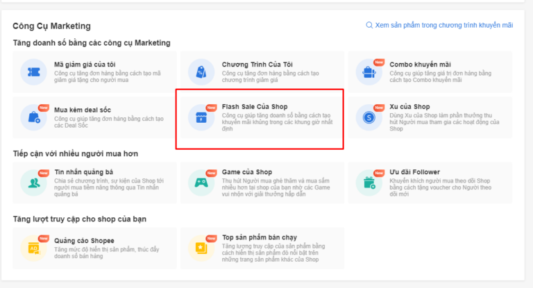Hướng dẫn tính năng Flash Sale in Shop trên Shopee Hiệu Quả