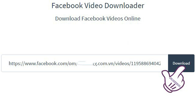 Cách tải video FB bằng fbdown.net 3